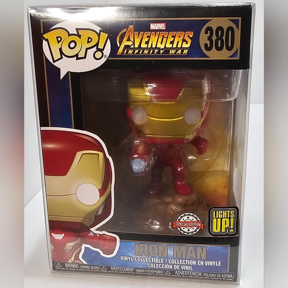 Funko Pop Marvel Avengers Infinity War 380 Iron Man Special Edition Lights Up! - Picture 2 of 7